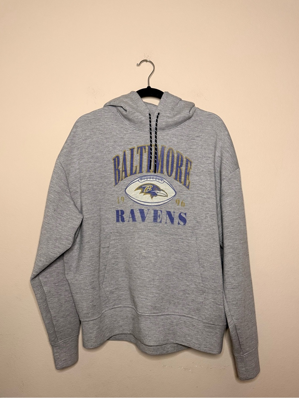 Baltimore Ravens Gray Pullover Hoodie Sweatshirt